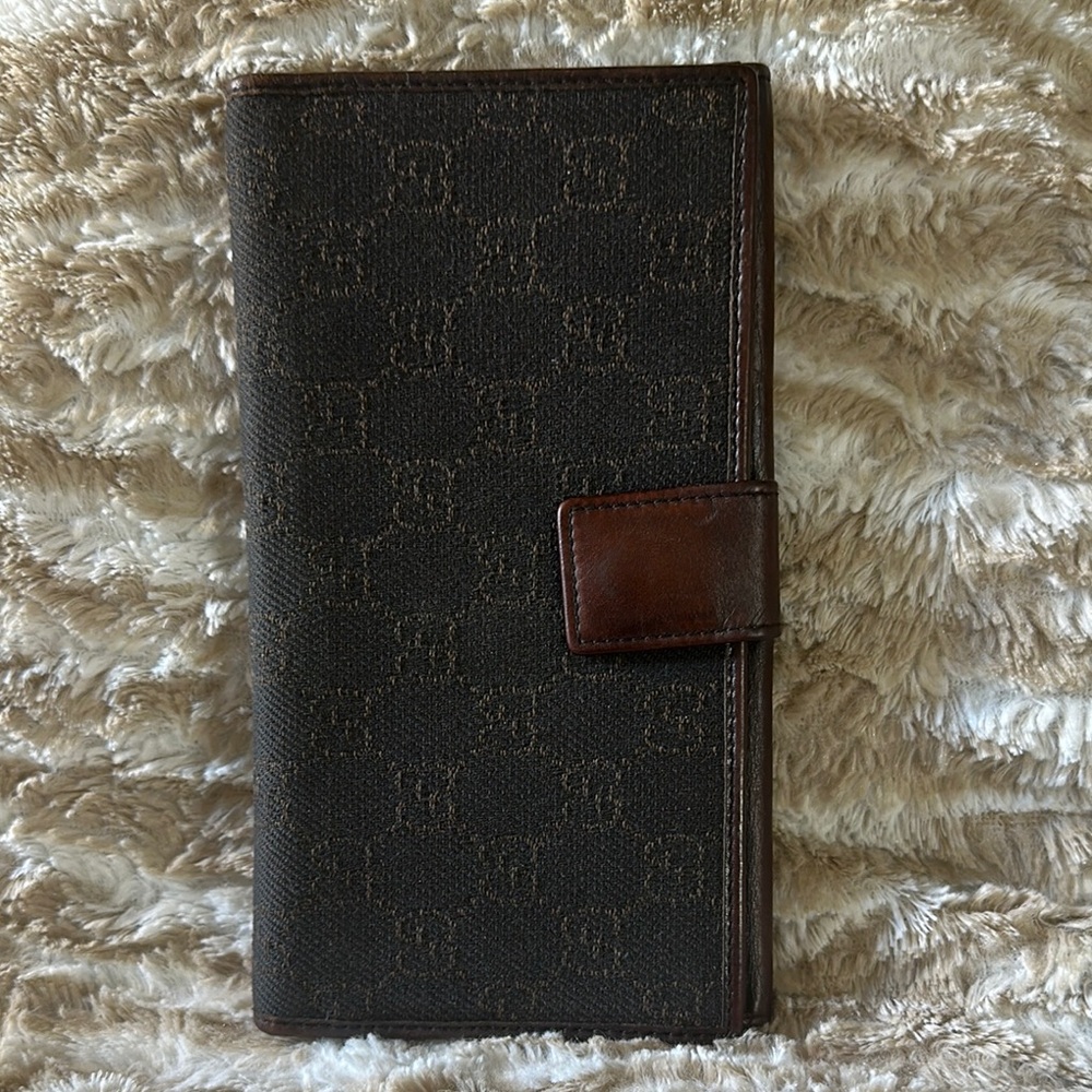 Brown Gucci Monogram Wallet